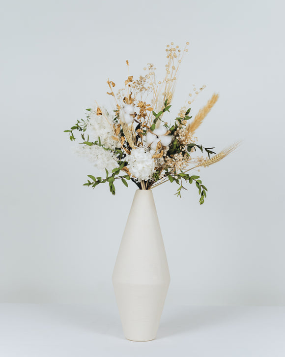 Ovation Lifestyle Diamond Floral Clay Vase - Design 1